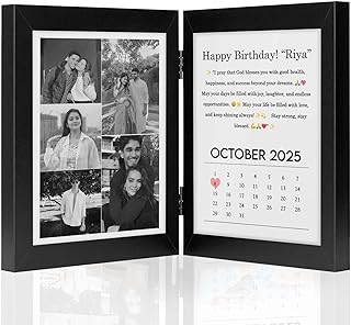 Giftway Personalized Folding Tabletop Photo Frame 5×7 Inch – Customized Photo Keepsake for Desk or Shelf – Thoughtful Coup... Price In India