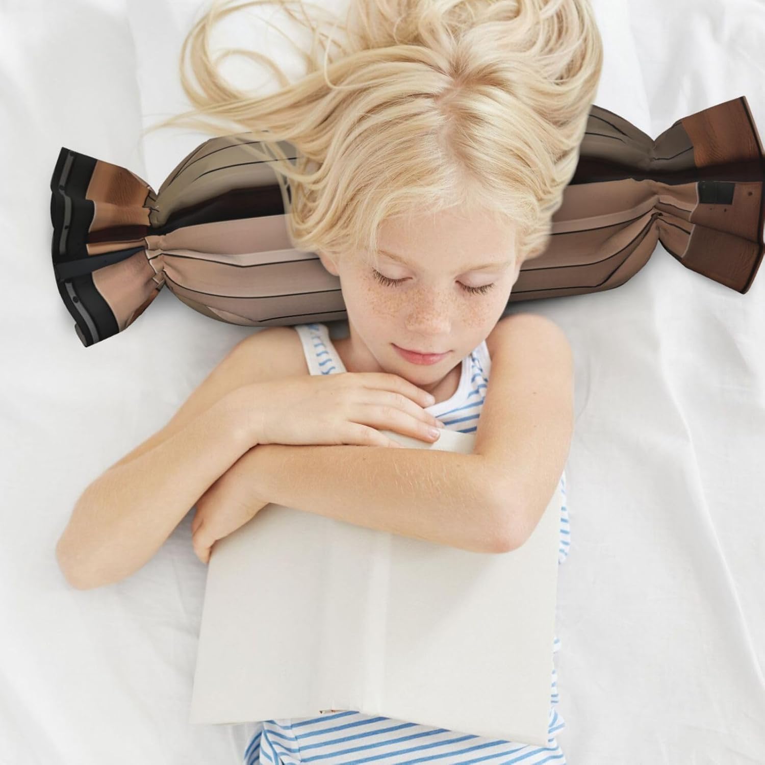 Teal Barn Door Floral Print Candy Cylindrical Comfortable Pillow Throw Pillows Home Decor Easy Maintenance