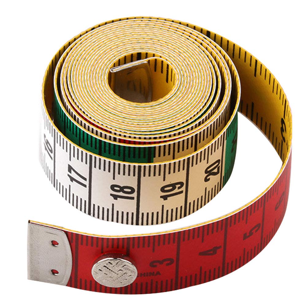 Greenlans-1 Multicolour Greenlans Soft Tape Measure Flexible Measuring Tape Sewing Tailoring Dressmaking Cloth Ruler Sewing Tool 1.5M/60Inch