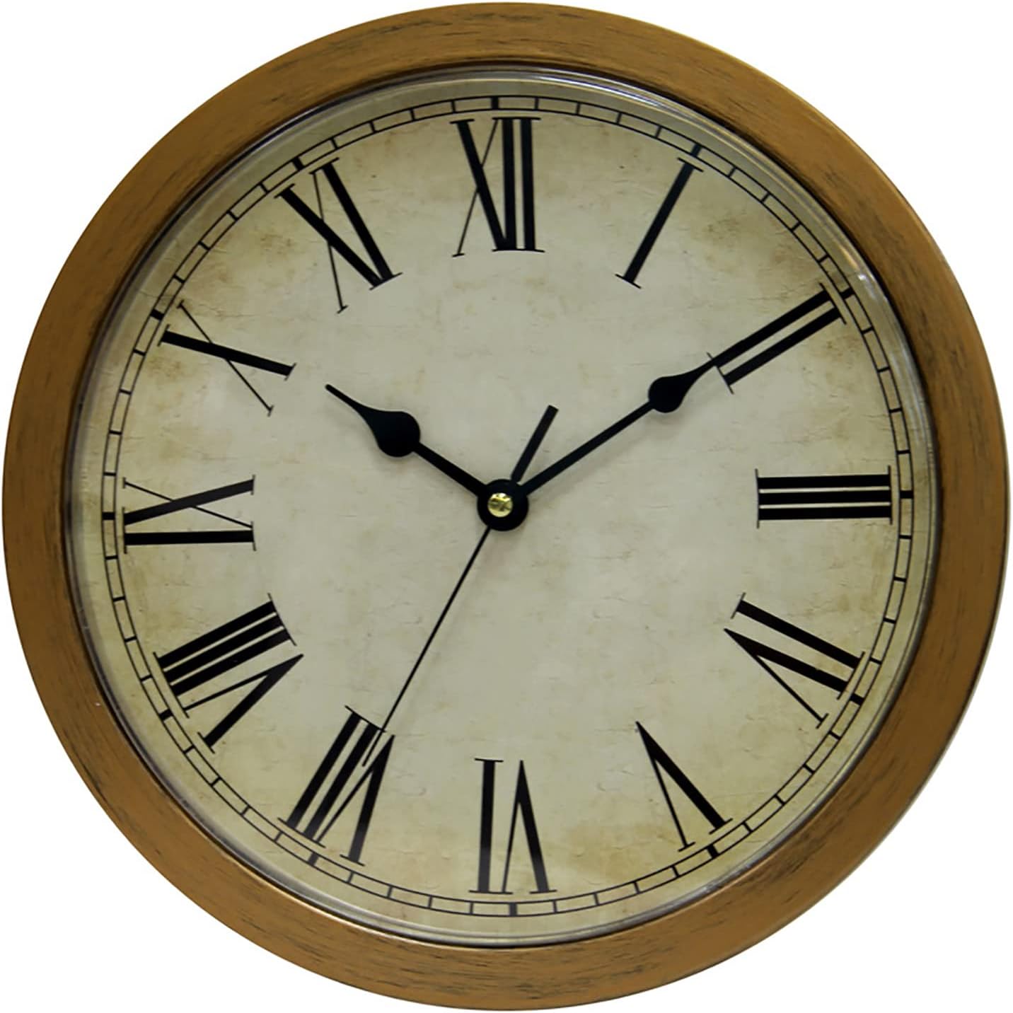 JATIBOSH Retro Indoor Outdoor Clock Creative Storage Clock Safe Storage Box Wall Clock Battery Operated Quartz Round Hunging Clock for Kitchen Bedroom Patio Decor Clock (Battery Not Included)