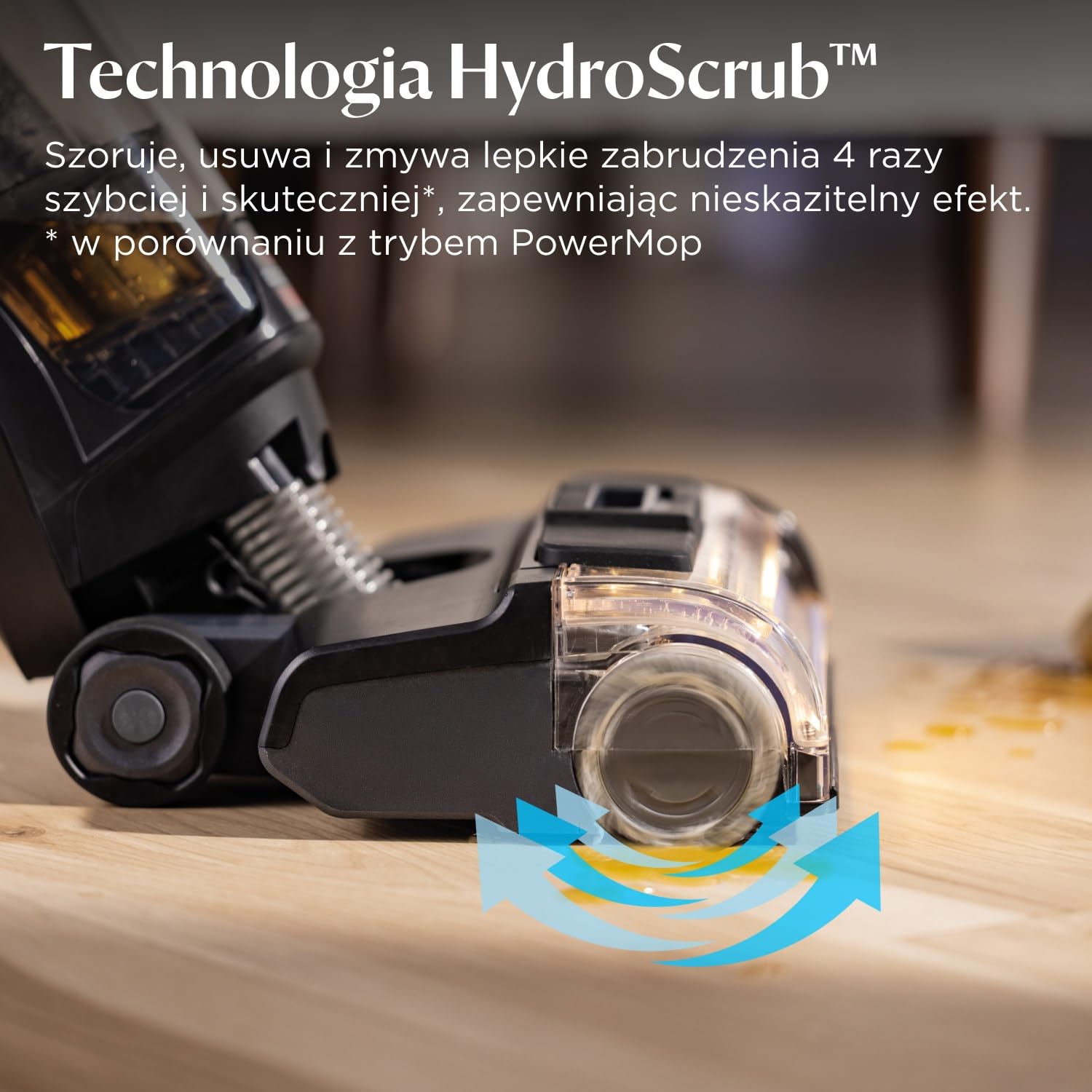 BISSELL CrossWave HydroScrub Odkurzacz Bezprzewodowy Mokro i Sucho 4283N | Do czyszczenia na mokro i sucho, 45 min pracy, z funkcją czyszczenia przy krawędziach, lampy LED