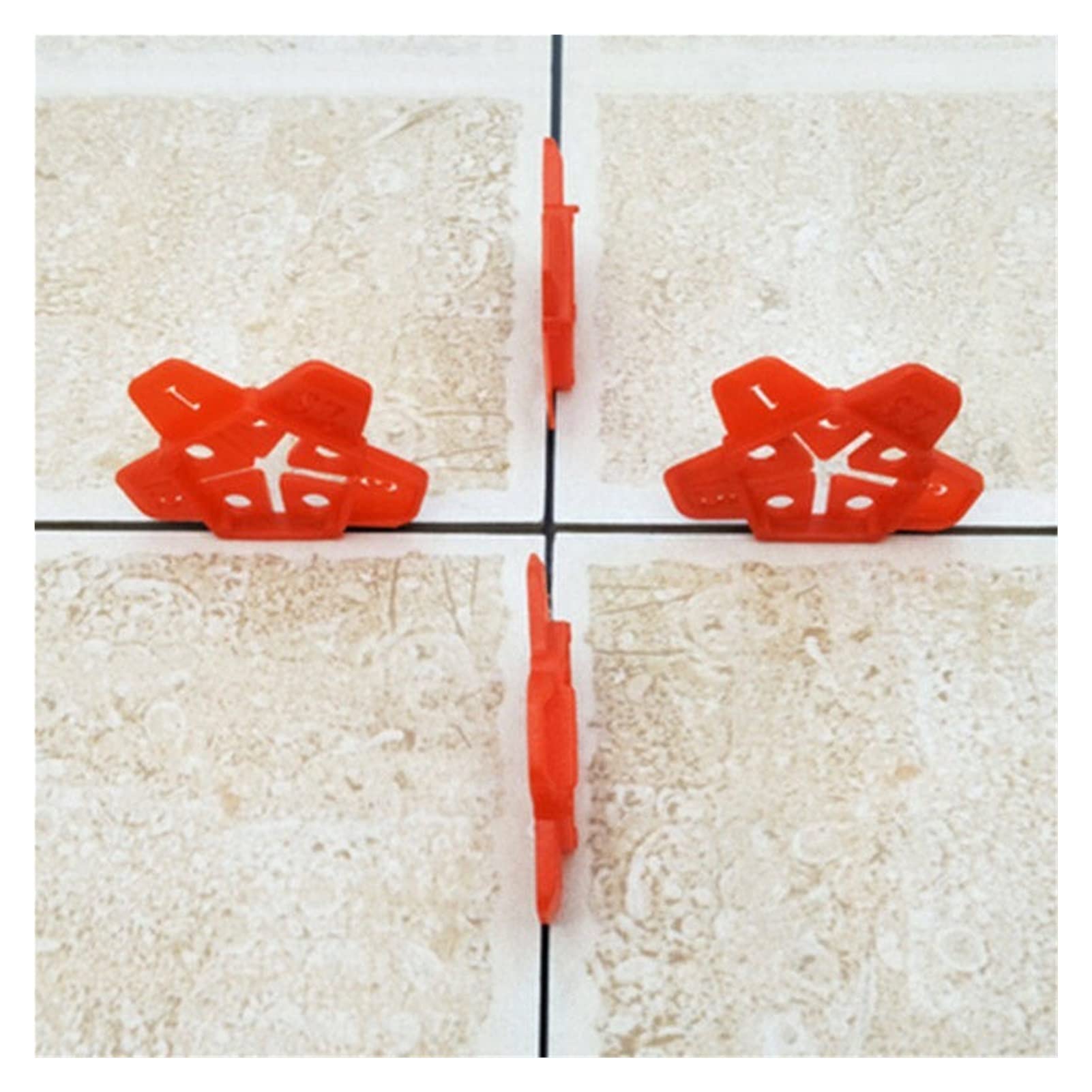 sistema di livellamento piastrelle, Sistema di livellamento for piastrelle in ceramica da 50 pezzi - Localizzatore fessure in 5 dimensioni for for pavimenti e pareti perfettamente allineate