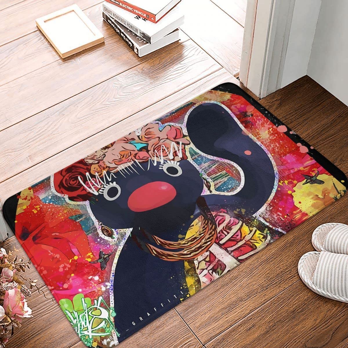 Pingu Noot Pinga Penguin Anti-Slip Doormat Living Room Mat Cold Paint Floor 24x16 Inch