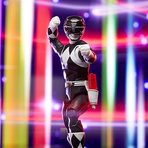 Miniatura 5 de Power Rangers Lightning Collection Remastered Mighty Morphin Black Ranger - Figura de acción de 6 pulgadas, juguetes para niños y niñas a partir de
