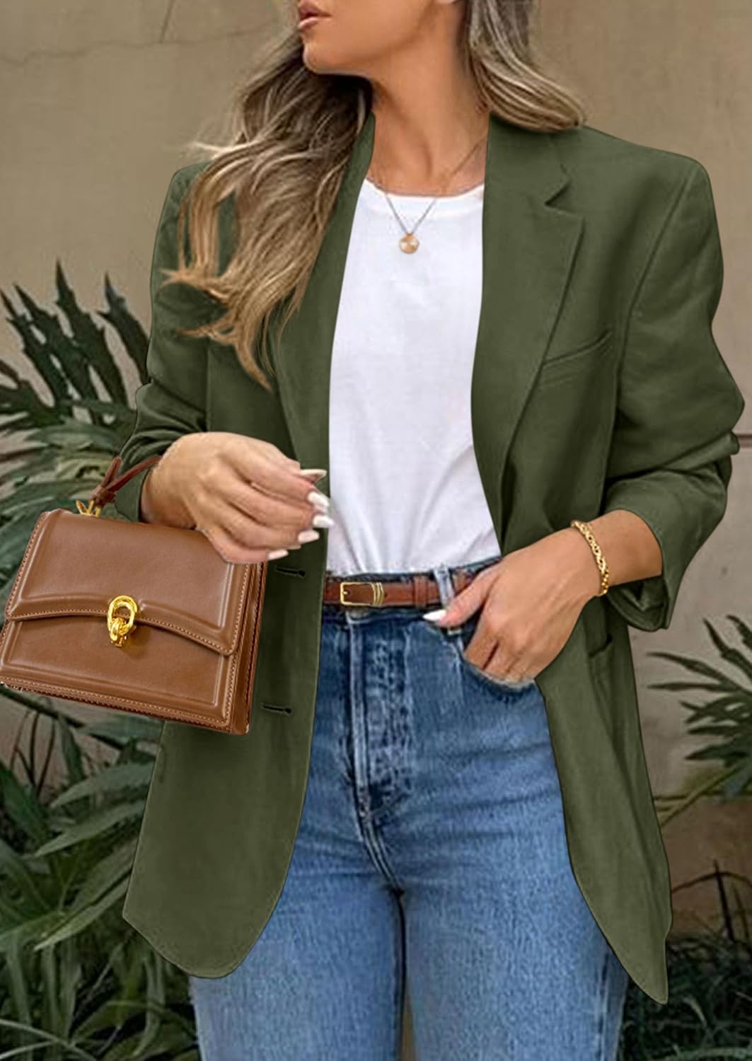 PRETTYGARDEN 2026 Blazers for Women Business Casual Long Sleeve Lapel Open Front Suit Jacket Work Blazer with Pockets thumbnail