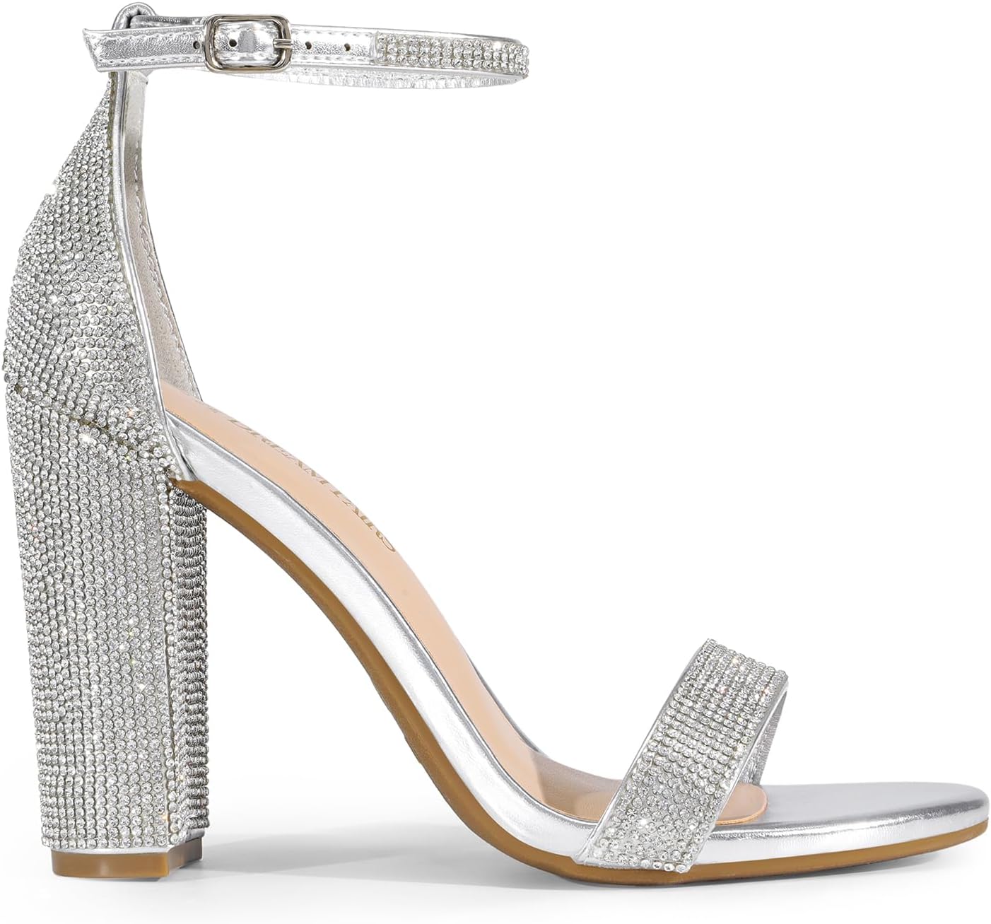 DREAM PAIRS Women's Hi-Chunk High Heel Pump Sandals - Image 3