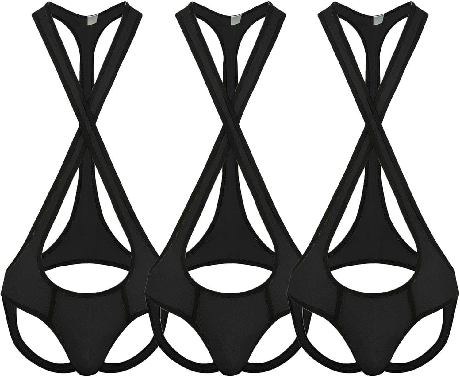 JEsilunmaMY Men's Mesh Wrestling Singlet Bodysuit Stretch Pouch Boxer Leotard Underwear Breathable Jockstrap Jumpsuits