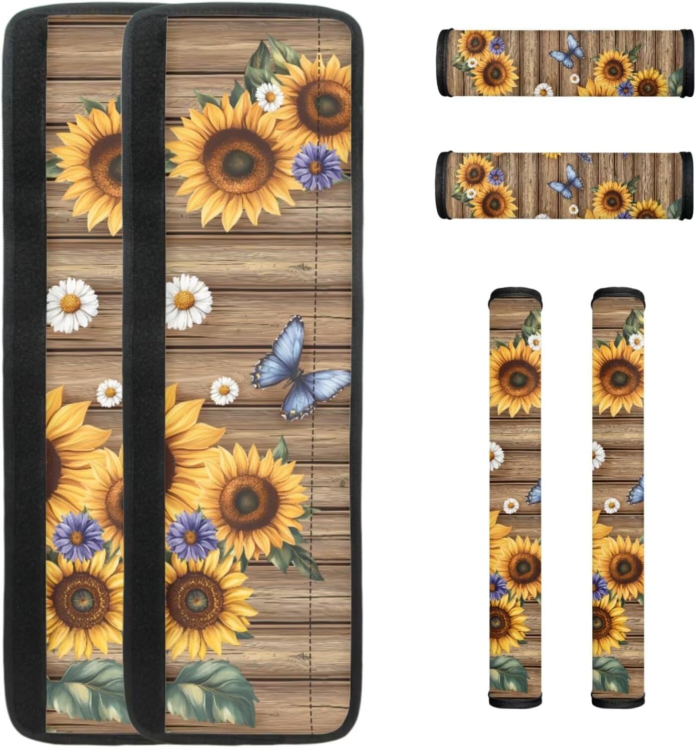 Hummingbird Flower Refrigerator Door Handle Covers Set of 6, Non-Slip Protector for Fridge Oven Dishwasher Wear Resistant Microwave Handle Cover Washable