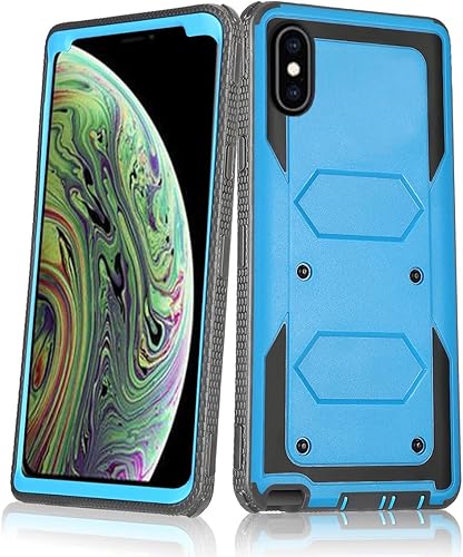 Asuwish Funda de teléfono para iPhone Xs Max, híbrida, resistente, a prueba de golpes, a prueba de caídas, protección de cuerpo completo, accesorios