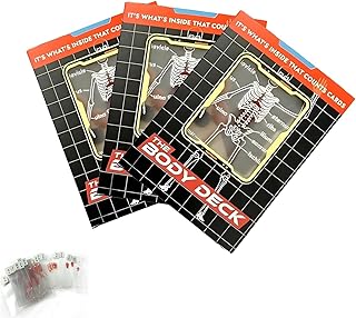 The Body Deck, 3D Image Educational Playing Cards, 2025 New The Poker for Magic Games, Funny Transparent Human Anatomy Playing Cards, for Card Collectors for Anatomy Enthusiasts(3pcs)