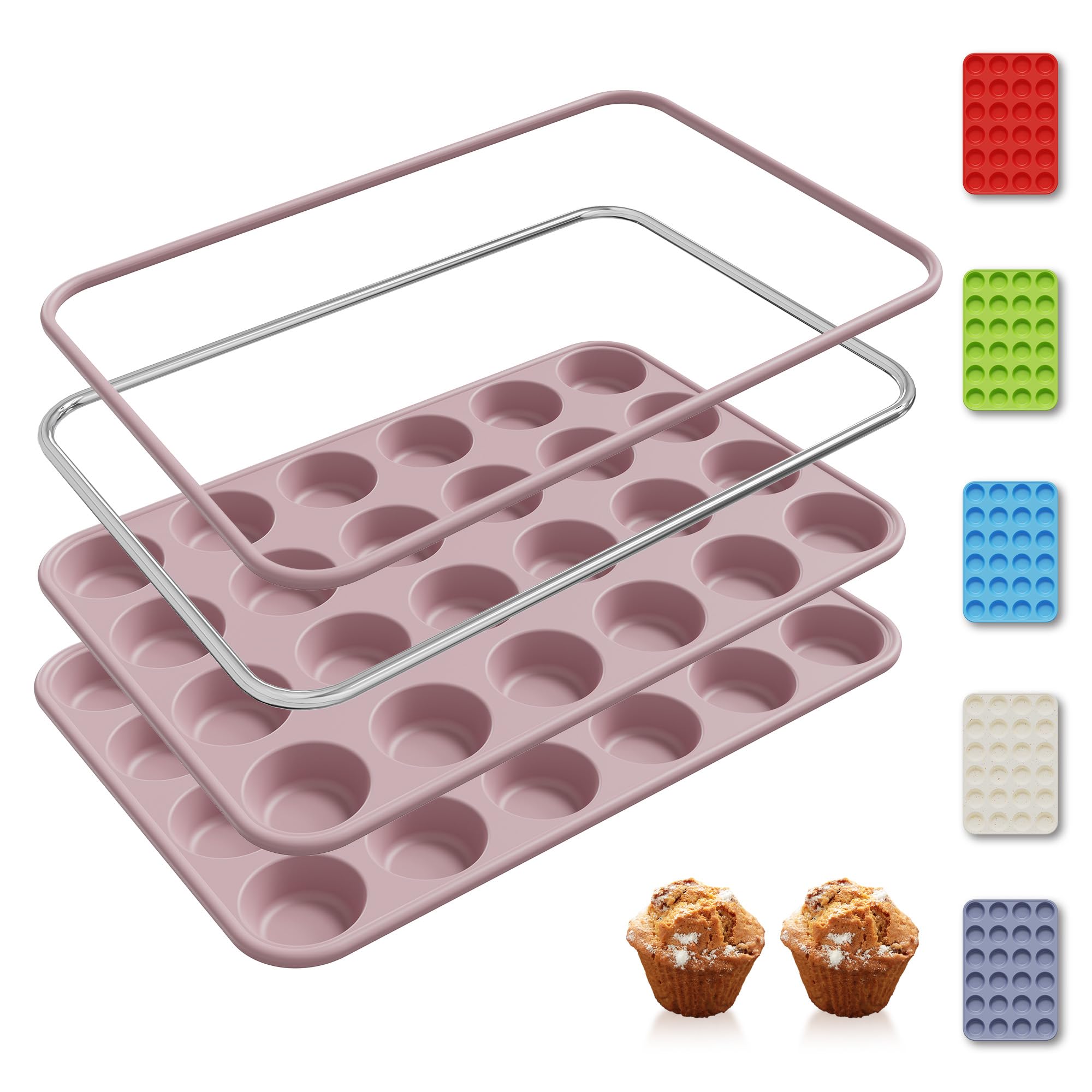 Socisen Silicone Muffin Pan