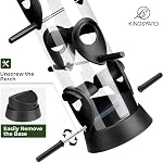 Kingsyard 6 Ports Tube Bird Feeder for Outdoors Hanging, Removable Base and Perch, Easy to Clean & Refill, Premium Hard Plastic, Attracting for Finches Cardinals Bluebirds (Black)