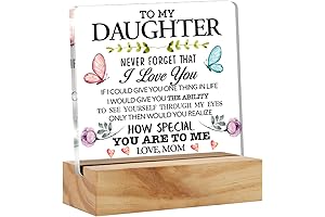 Daughter Gifts Mom Daughter Never Forget I Love You Acrylic Desk Decor