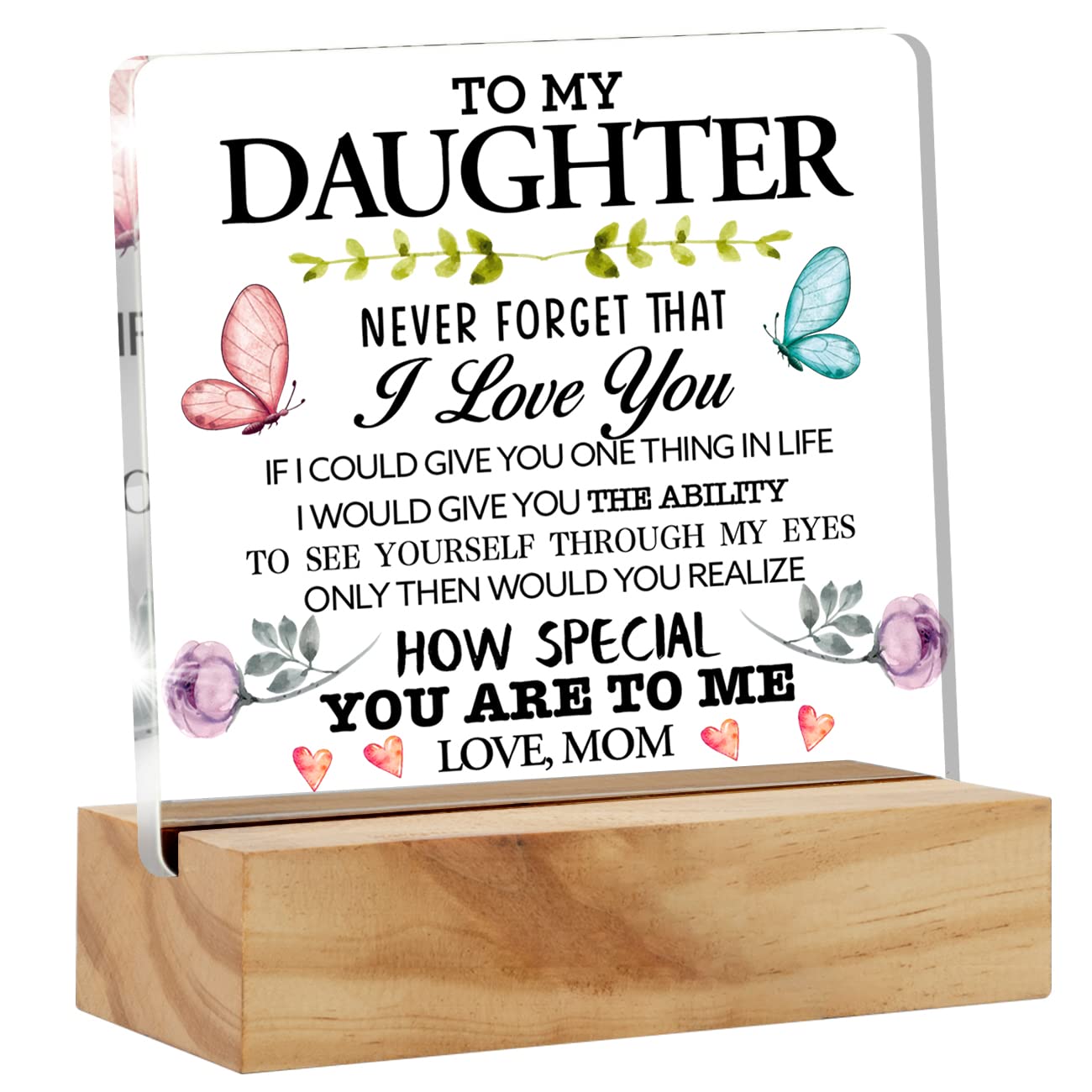 Sonnenblumen-Decke Für Tochter - Aufdruck "To My Daughter From Mom", 127x101,6 Cm, Superweich