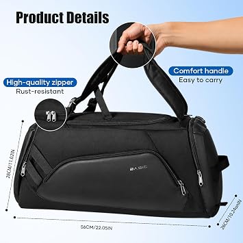 Gym Duffle Bags with shoe compartment Travel Sport Bag for Women Men