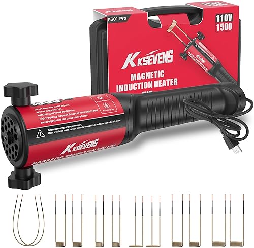 Miniatura 8 de Herramienta de perno de calentador de inducción magnética, 1200 W 110 V, extracción de calentador de inducción con 3 bobinas para quitar tornillos