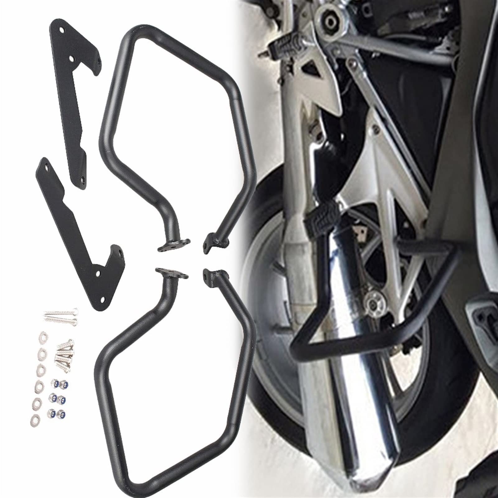 Garde Moteur BMW R1200RT 2014-2018 en Acier Renforcé | Finition Noir Mat