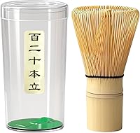 Vista 1 de Delicate Matcha Whisk 120-Prong Handcrafted Bamboo Chasen, Organic Japanese Traditional Stirrer - Matcha Tea Whisk Mixer for Authentic Matcha Making