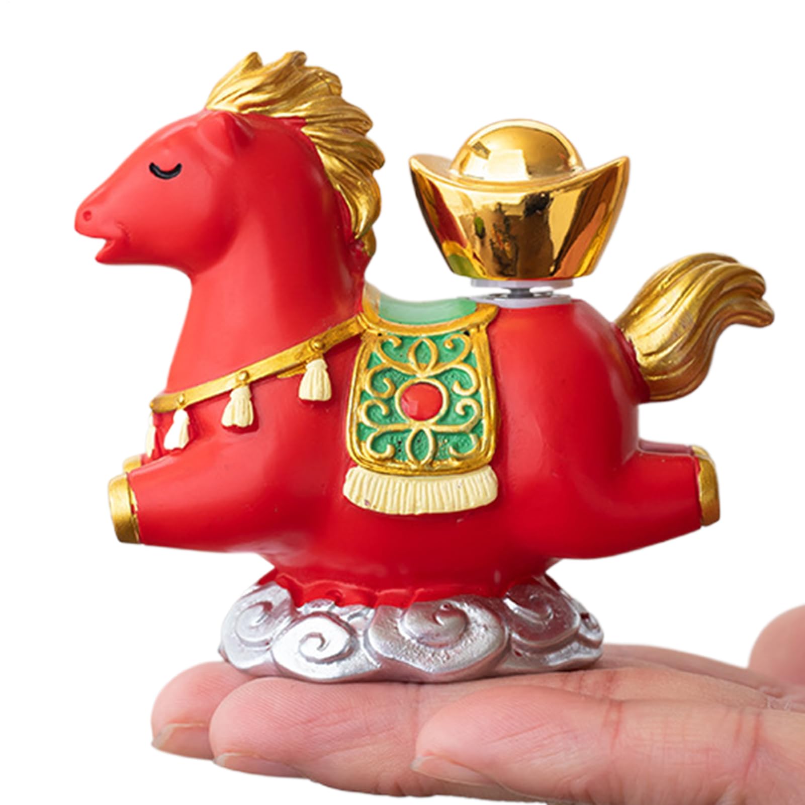 Figurine de cheval chinois, objet décoration mascotte 2026 pour chambre et maison