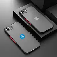 Capa Capinha Case Premium Anti Impacto Fosca Preta Translúcida com Proteção de Câmera para iPhone 16e - FD Acessórios