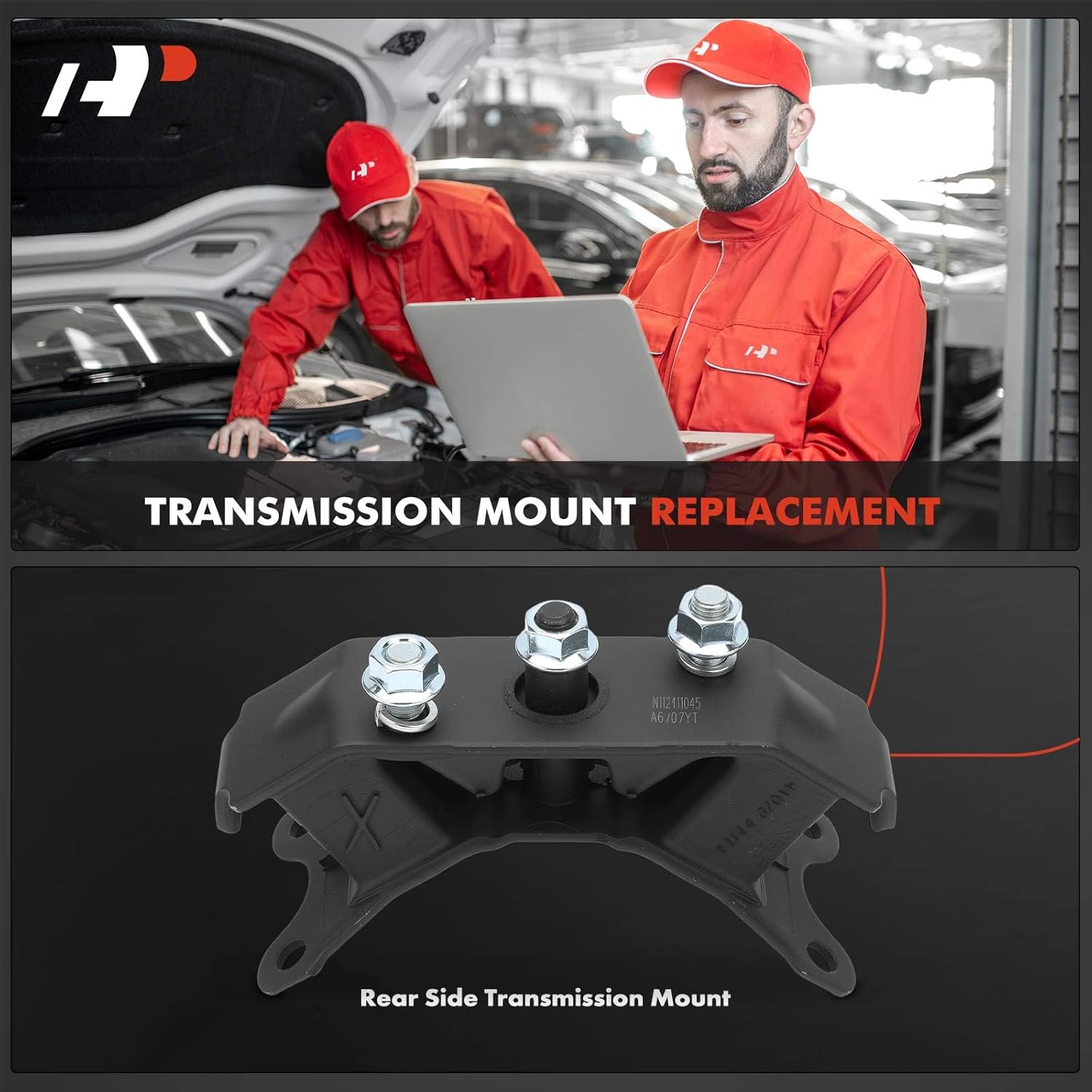 A-Premium Rear Side Transmission Mount Compatible with Subaru Outback 2005-2014, Forester 2014-2018, Legacy 2005-2014, Tribeca 2008-2014, WRX 2015-2021, B9 Tribeca 2006-2007, 2.0L 2.5L 3.0L 3.6L