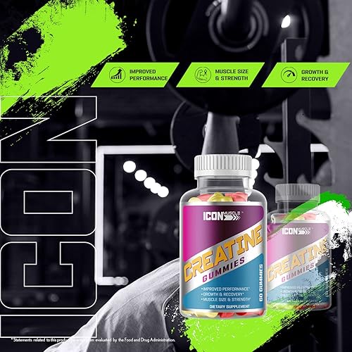 Miniatura 3 de Gomitas de creatina  Monohidrato de creatina  Crecimiento muscular y fuerza  Recuperación de entrenamiento  Sabores naturales