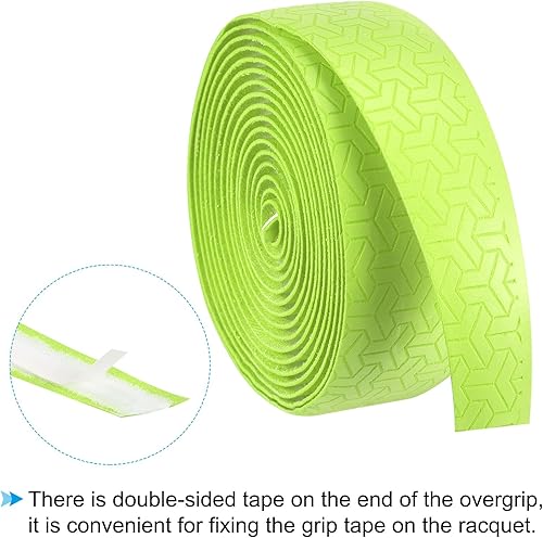 Miniatura 4 de PATIKIL Cinta de agarre para raqueta de poliuretano, antideslizante, absorbe el sudor, para caña de pescar de bádminton de tenis, bádminton