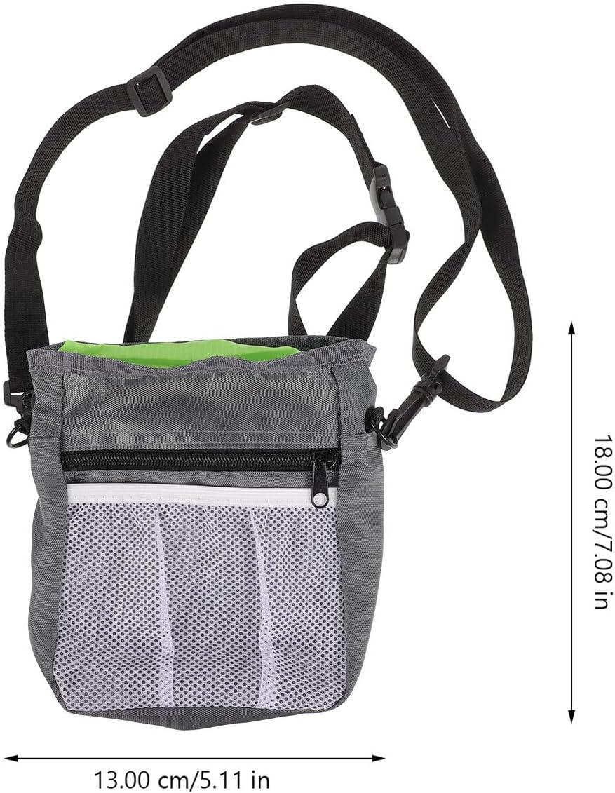 Dog Treat Pouch with Hook Portable Snack Bag Sturdy Cloth Pet Training Bag for Outdoor Walking Puppy Food Holder