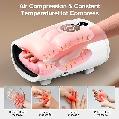 Miniatura 4 de AERLANG Masajeador de manos, regalos del día de San Valentín para ella, él, regalos de cumpleaños para mujeres, mamá, máquina de masaje de manos