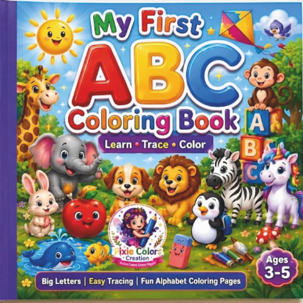 My First ABC Coloring Book: Learn • Trace • Color