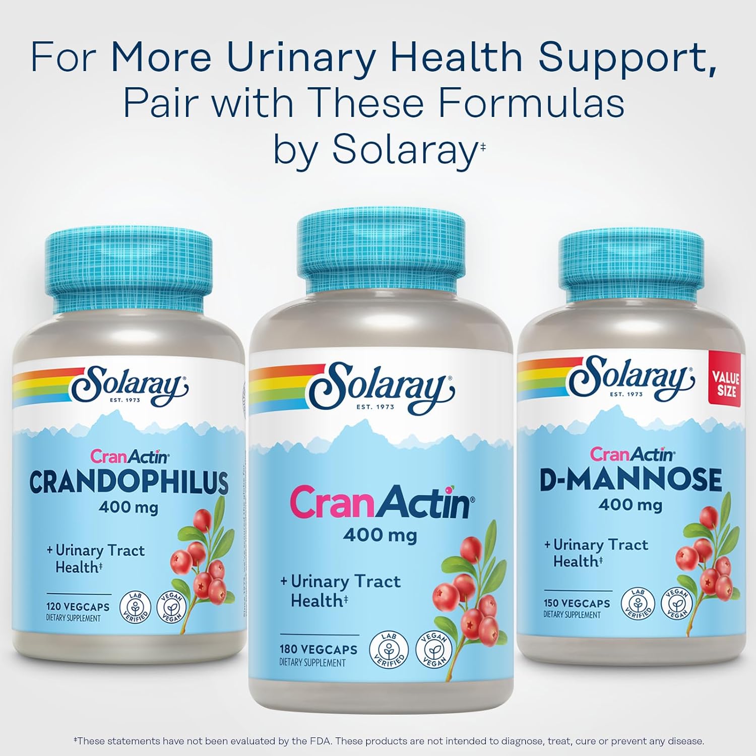 Solaray, Cranactin, 180 Veggie Capsules