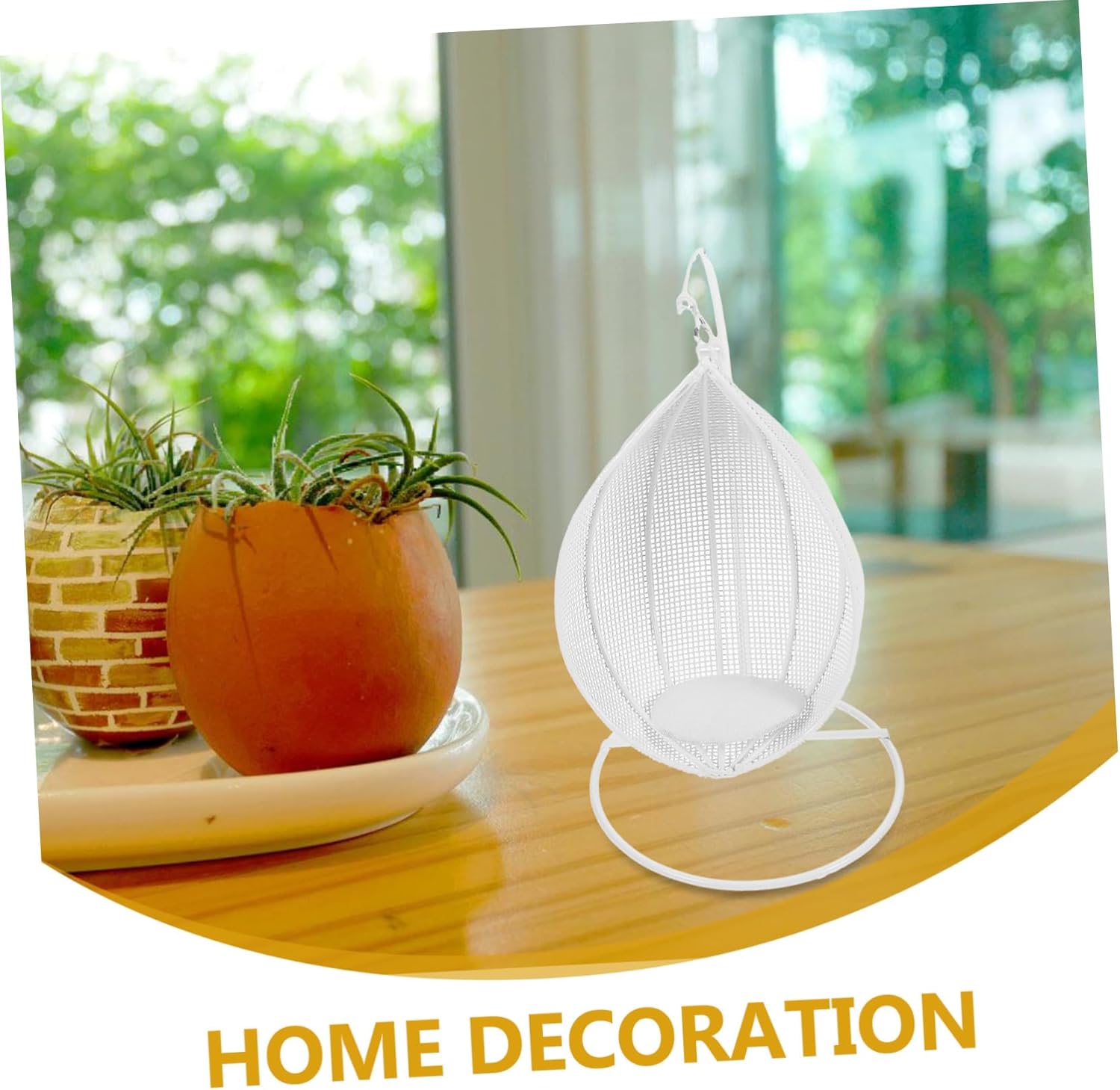 VICASKY 4pcs Miniature Swing Figurine Scale Dollhouse Art Hanging Chair for Porch Decoration Compact and Lightweight Home Decor for Mini Houses and Dollhouses