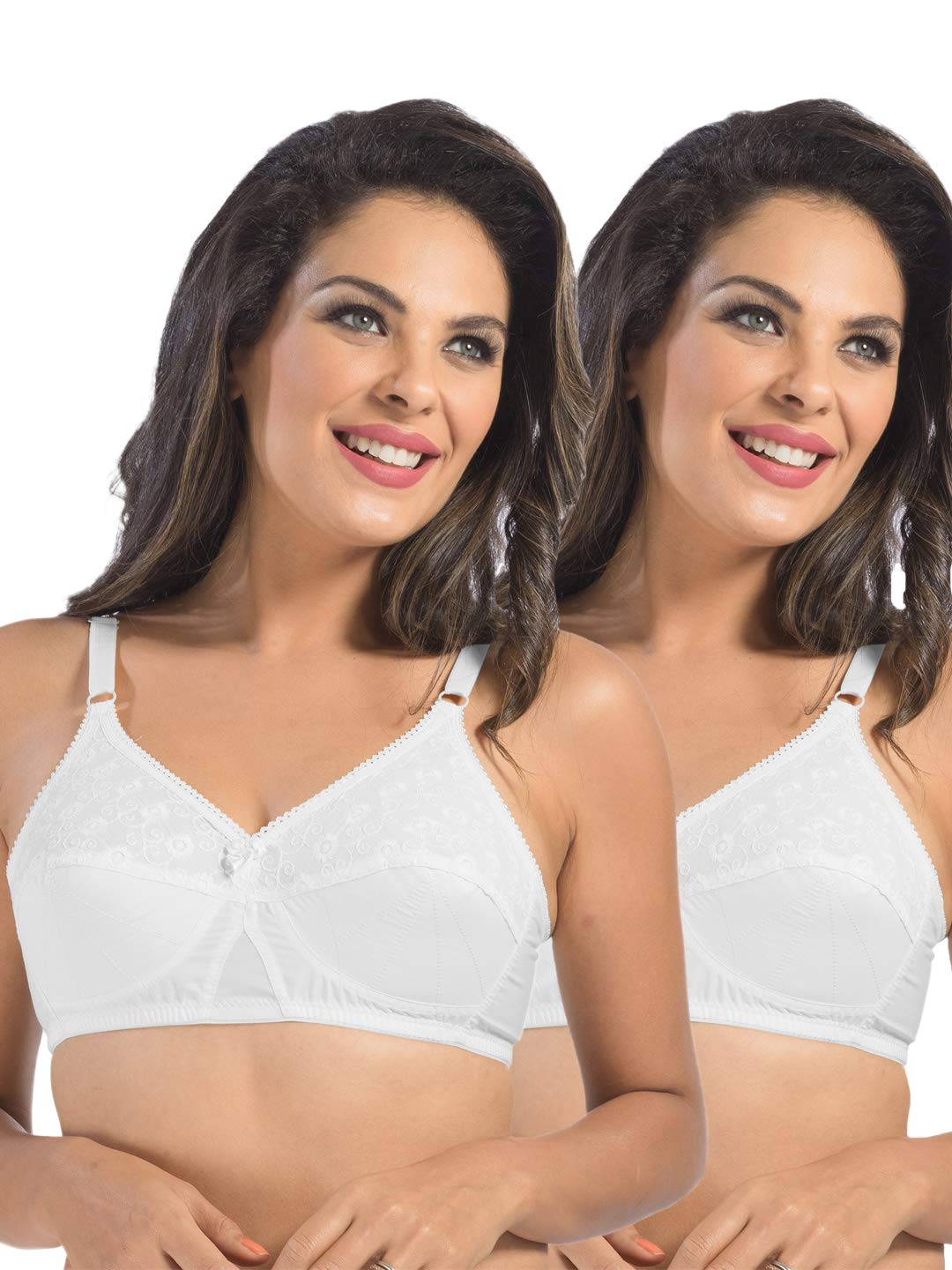 sonari Cream Womens Non Padded Regular Cotton Bra | Comfortable Cotton Material, Non Padded, Adjustable Straps, Sewn in Bumps, Hook & Eye Closure, Hand Wash Only-picture-38