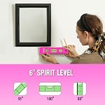 206-Piece Ensemble d'outils rose pour les femmes,Kit d'outil maison basique pour les filles filles dames,Boîte à outils main pour appartement Garage Bureau College Dorm & DIY Projets