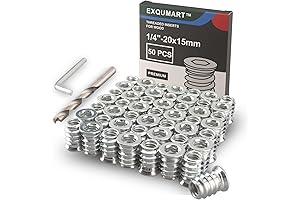 Premium Threaded Inserts for Wood, High Hardness Carbon Steel for Reliable Joint Reinforcement