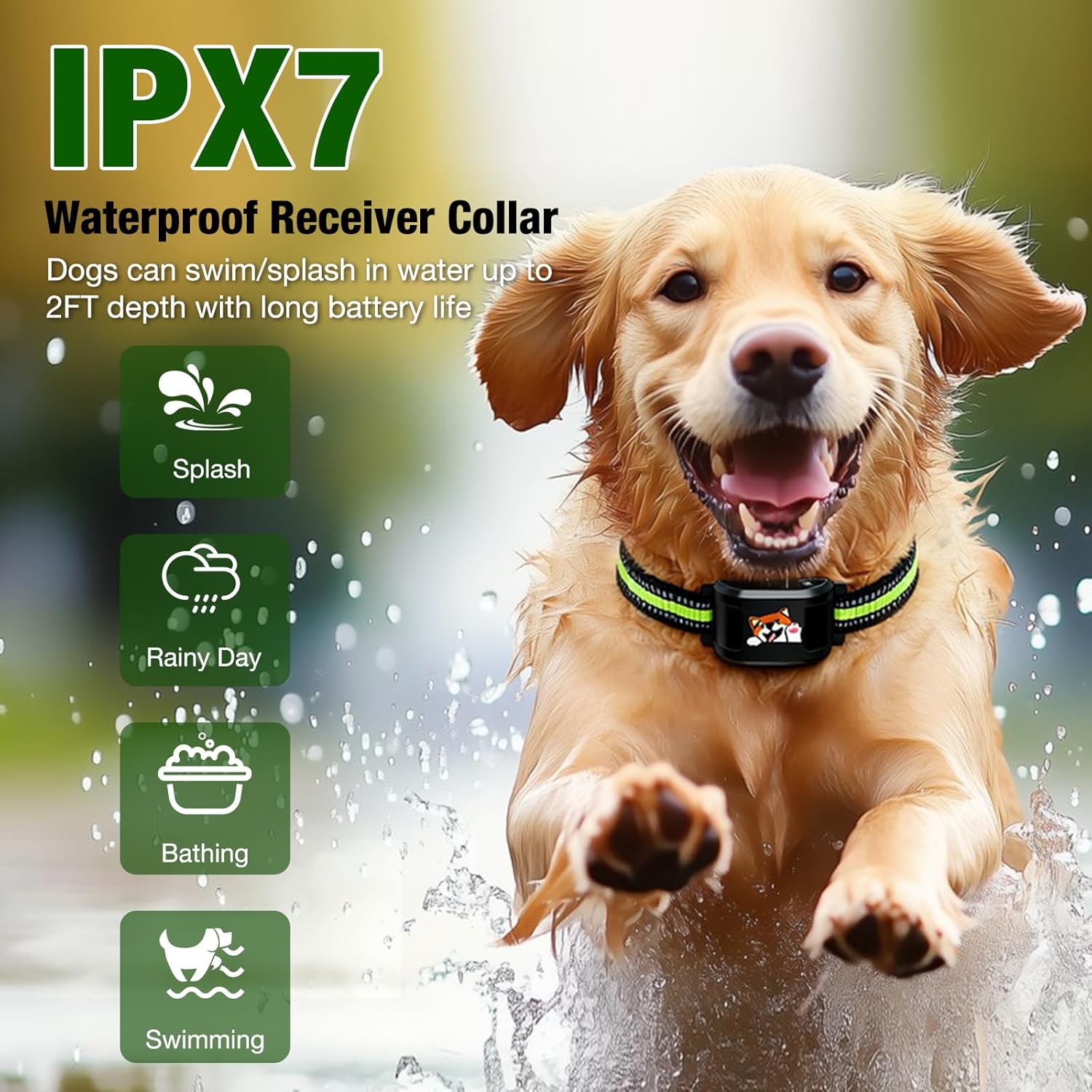 Wireless Dog Fence for 3 Dogs, KJEFYPETZN Remote Dog Training Collars System, Waterproof Rechargeable Electric Pet Containment with Remote, No GPS Needed, Portable for Yard Camping