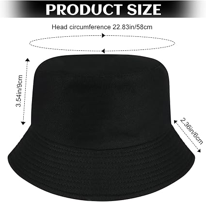 Chapeau De Pêcheur Unisexe Fenglin-joy - Bucket Hat Coton Réglable 56-58cm | Protection Soleil