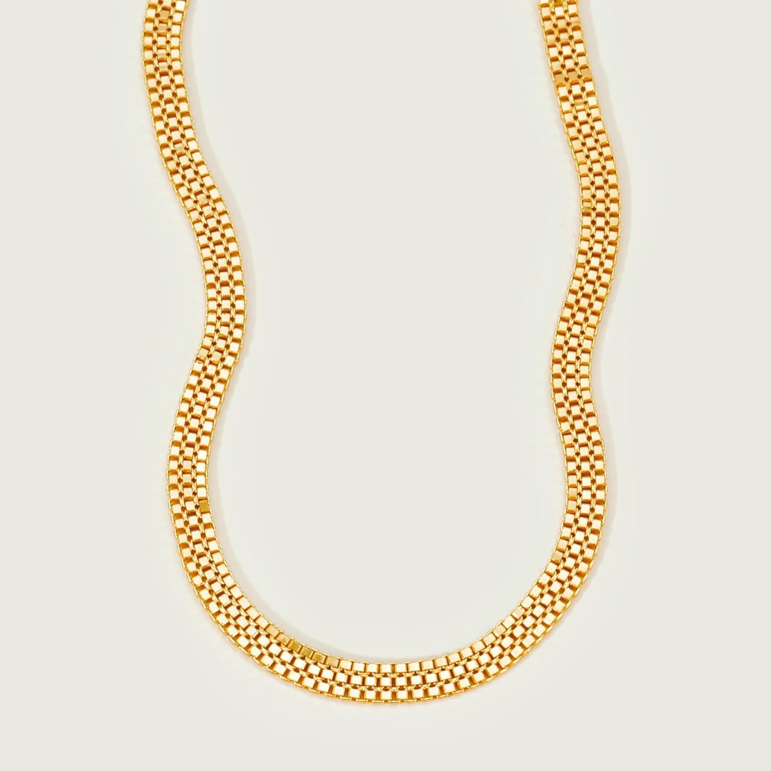 MEVECCO Gold Venice Chain Bracelets,14K Gold Plated Handmade Cute Emboss Spiral Figaro Link Chain Diamond Cut Dainty Bracelet for Women - Image 5