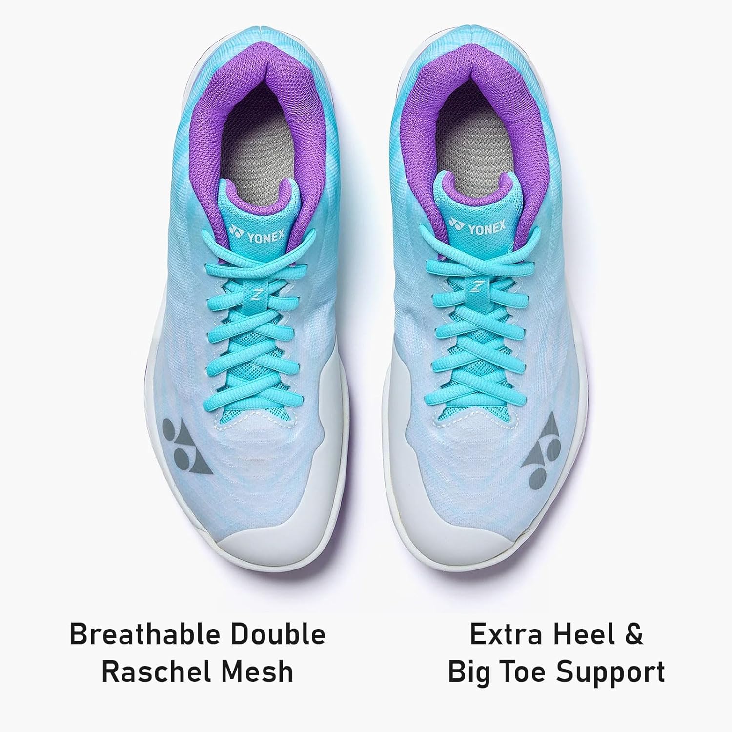 YONEX Women's Power Cushion Aerus Z Durable Impact-Absorbing Lightweight Breathable Active Sports Badminton Shoes, Indigo - Image 5