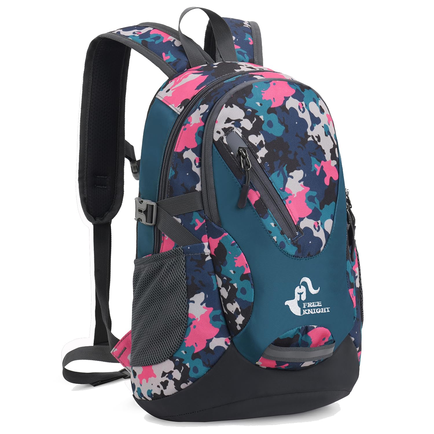 Bseash Kleine Größe 20L leichte wasserdichte Rucksack, Outdoor Sport Travel Daypack für Radfahren Wandern Reiten Radfahren Reisen (Rose Camo)