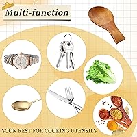 Vista 6 de Soporte de cuchara de madera, soporte de cuchara bohemio para estufa, soporte para espátula, soporte para cuchara de madera, soporte para utensilios