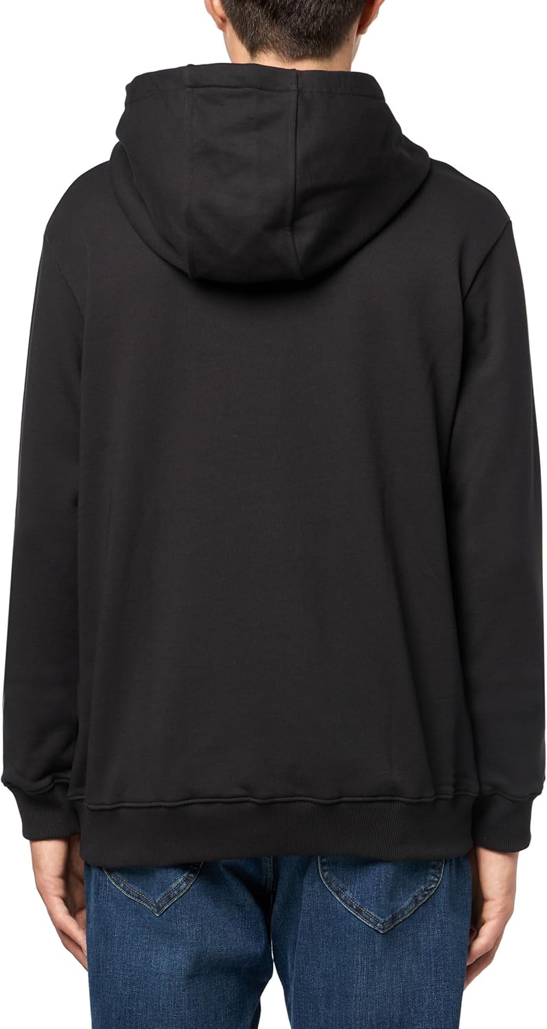 HUGO mens Stack Logo Hooded Jersey Sweatshirt - Image 2
