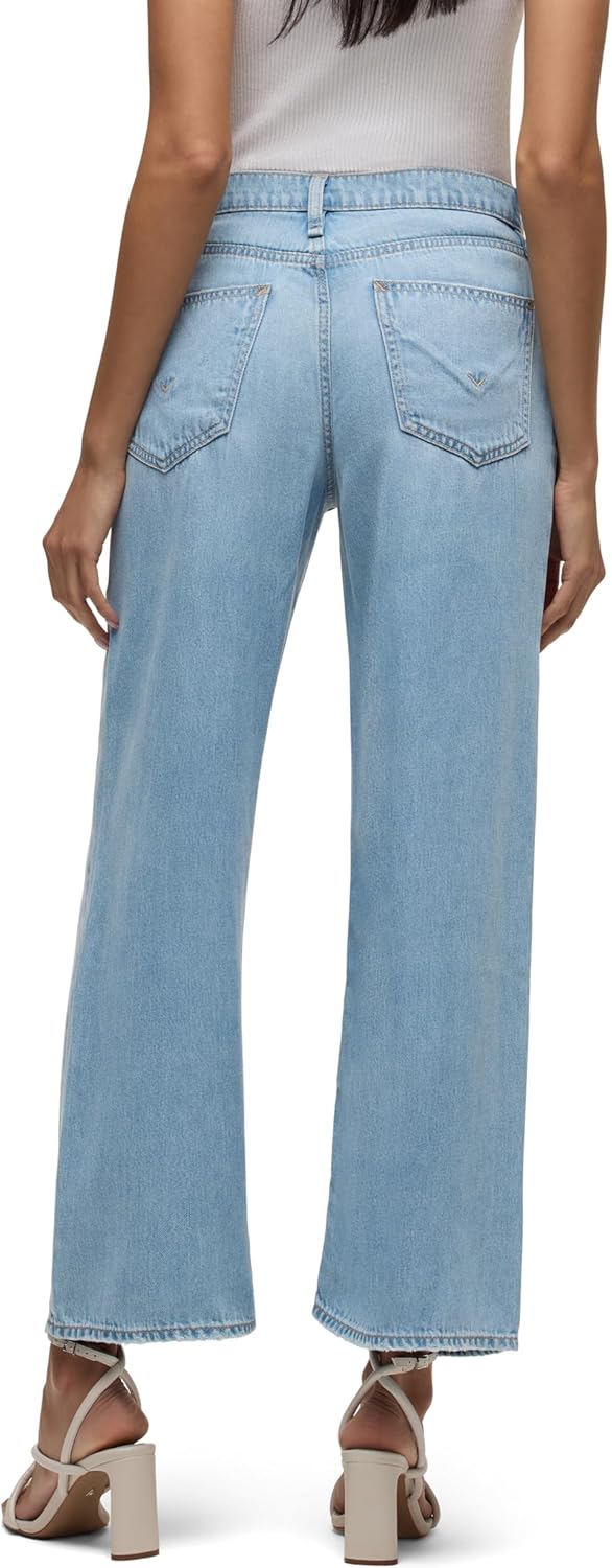 Hudson Women's Rosie High-Rise Wide Leg Ankle Jean