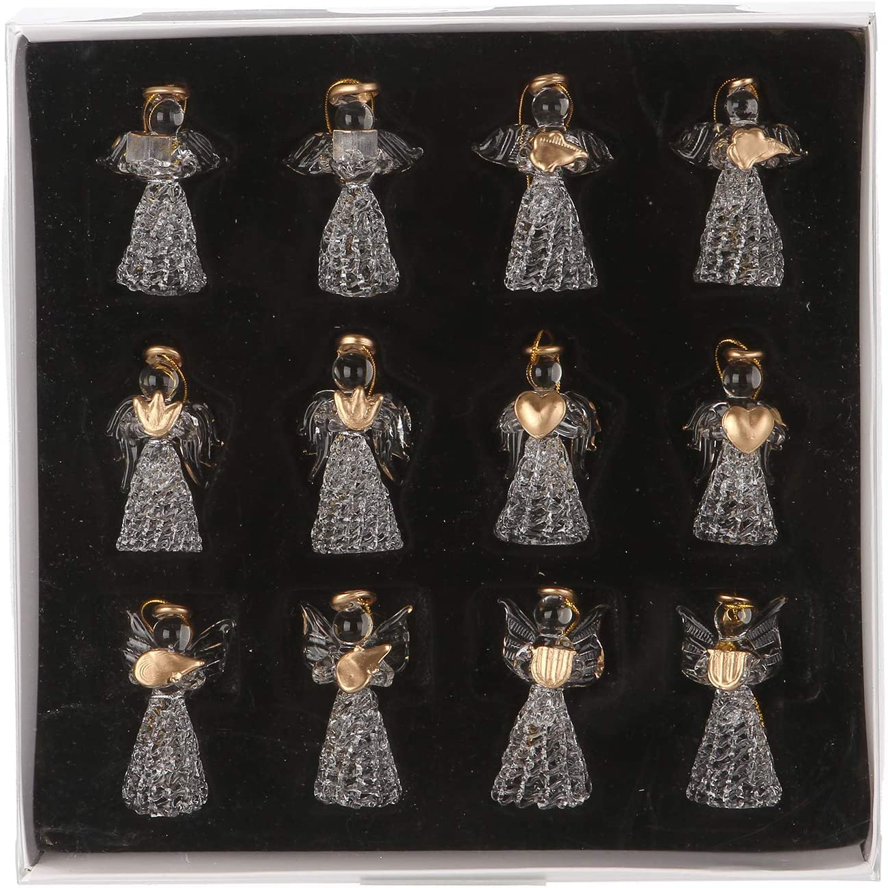Figurine Ange En Cristal Longwin - Décoration Lumineuse - Cadeau Noël Femme Et Fille