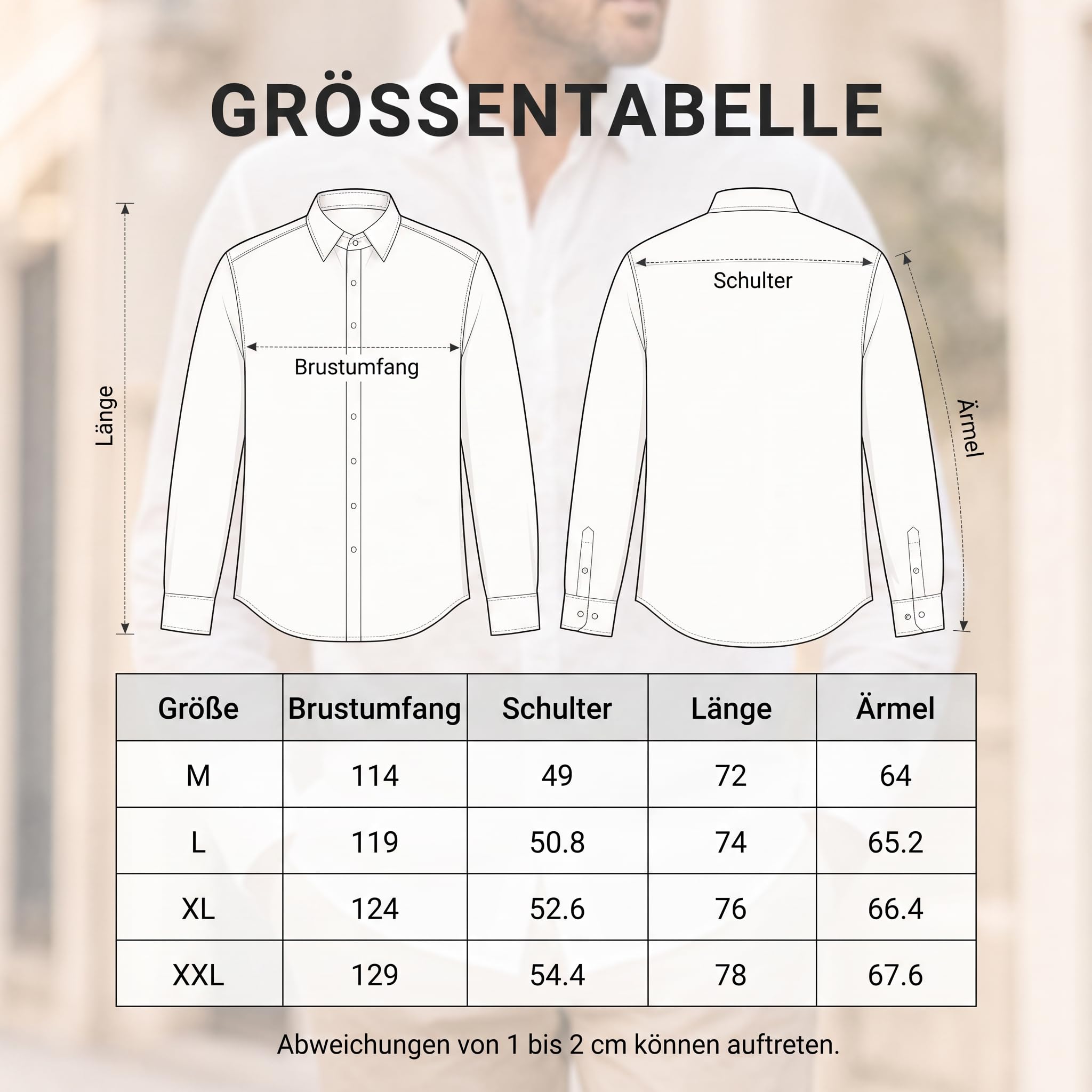 GLESTORE Camicia da uomo in lino, a maniche lunghe, estiva, per il tempo libero