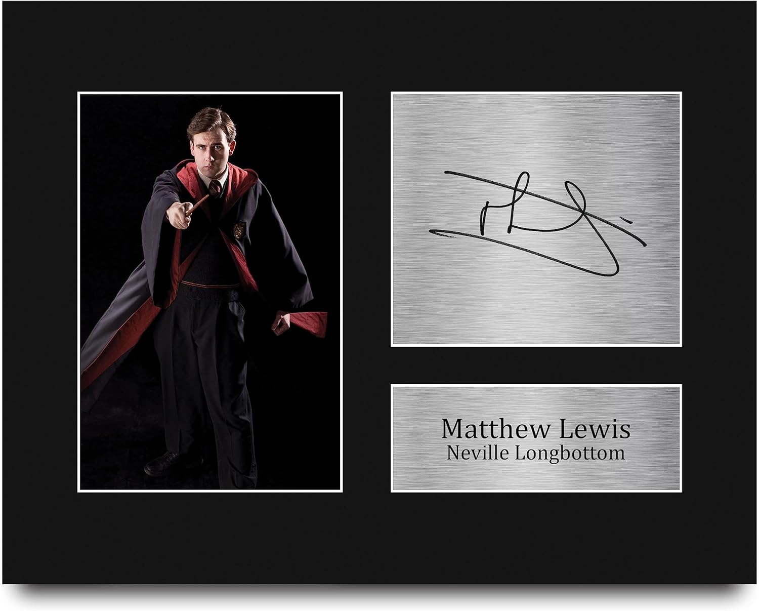 HWC Trading Matthew Lewis Harry Potter Neville Longbottom Gifts Printed Signed Autograph Picture for Movie Memorabilia Fans - US Letter Size