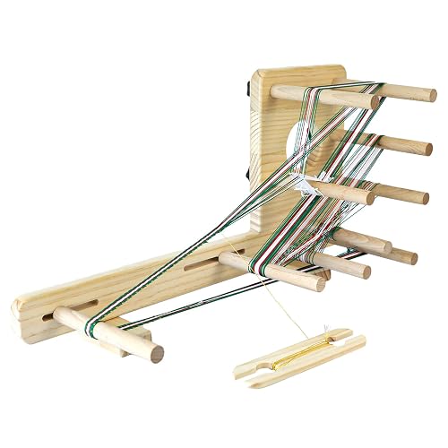 Kerty Inkle Loom, Wooden Weaving Loom, Portable Starter Loom for