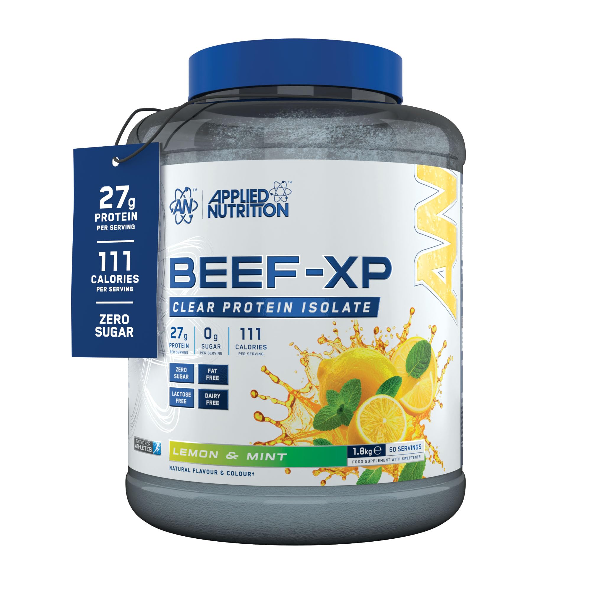 APPLIED NUTRITION BEEF-XP Clear Beef Protein Isolate 1.8kg (60 Servings) LEMON & MINT