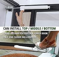 Vista 2 de Touch 'n Hold Smooth – Sistema cierra puertas, juego doble, B-HDS-1101503