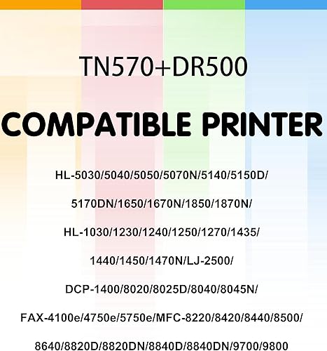 Miniatura 3 de TG Imaging Paquete de 1 repuesto Compatinle para cartucho de tóner Brother TN570 TN-570 (TN 570, 1 negro) para uso en impresora DCP-8020 DCP-8025D